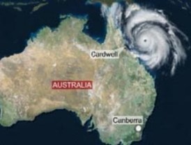 Gigante ciclón 'Yasi' golpea la costa turística de Australia