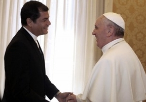 El papa Francisco recibió a Rafael Correa