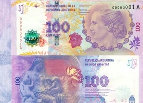 Niegan fallas en los billetes con la imagen de Evita