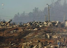 Chile agradeció la ayuda argentina en los incendios de Valparaíso