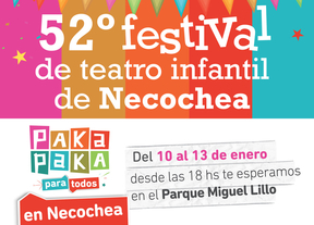 Necochea recibe al Festival de Teatro Infantil con Paka Paka como principal atracción