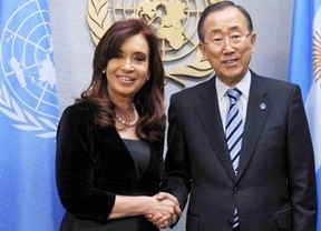 La Presidenta inicia su actividad en Nueva York con una reunión con Ban Ki-Moon