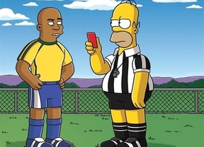 Homero Simpson será árbitro del mundial