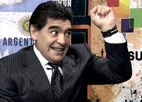 Maradona le agradeció a Maduro por el programa 'De Zurda'