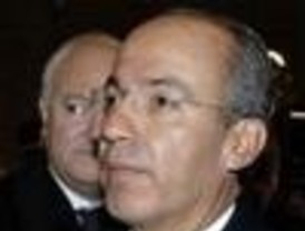 Felipe Calderón arribó a Madrid