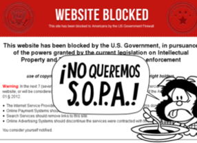 Mafalda revive para hacer contra a la SOPA