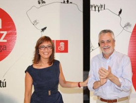 Griñán dice que 'la derecha' funciona con 'eslóganes y gritos' y el PSOE 'con ideas'