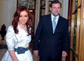 Cristina le agradeció a Rajoy la participación de Soria en el acuerdo con Repsol