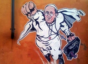 El Papa Francisco fue retratado como Superman 