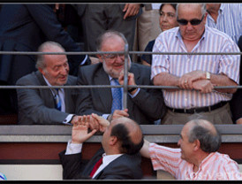 Nuestro presidente 'toreó' en la Corrida de la Prensa muy cerca del Rey