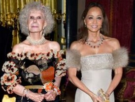 La Duquesa de Alba e Isabel Preysler, duelo de escotes en Buckingham Palace