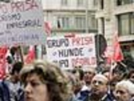 Manifestación en Gran Vía contra 600 despidos del Grupo Dédalo