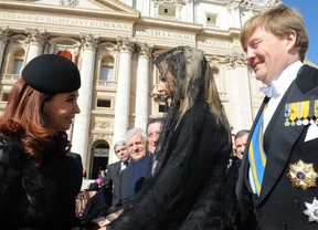 Cristina y Máxima  compartieron la ceremonia en el palco de autoridades de Estado