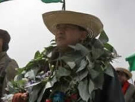 Encendidos discursos contra Evo Morales durante el recibimiento a los marchistas