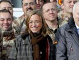 Chacón dicea las tropas en Afganistán que 'nuestra paz, libertad y seguridad dependen de vosotros'