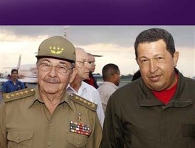 Chávez se reunió con Fidel y Raúl Castro al concluir gira internacional