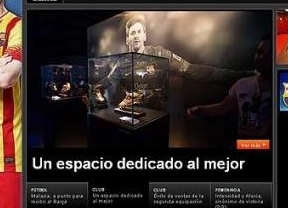 Messi cuenta con un sitio privilegiado en el Museo del  Barcelona