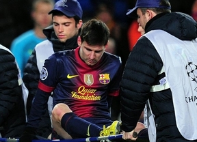 Messi sufrió "una contusión en la cara externa de la rodilla izquierda"