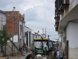 La tromba de agua en Cañete de las Torres (Córdoba) afecta a 300 viviendas