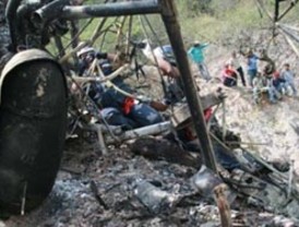 Un muerto tras precipitarse helicóptero en Lara