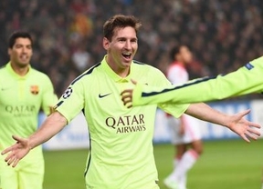 Messi igualó a Raúl como máximo goleador de la Liga de Campeones