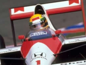 Lewis Hamilton manejó el McLaren de Ayrton Senna
