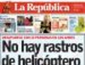 Helicóptero se pierde en los Andes con diez pasajeros a bordo