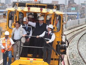 Presidente desestima críticas de Villarán al Tren Eléctrico