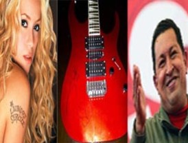 Shakira niega haber regalado la guitarra a Chávez