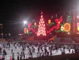 Pista de hielo del Zócalo miles de visitantes