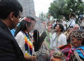 Milagros Sala juró como diputada provincial con una ceremonia ancestral