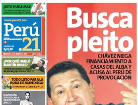 Chávez jura que no está detrás de casas del ALBA