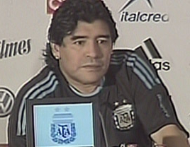 Maradona reconoció al hijo que tuvo con Verónica Ojeda