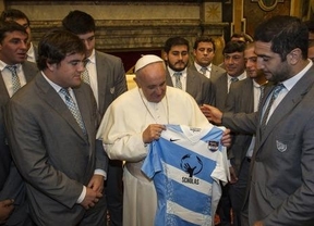 El Papa recibió a Los Pumas en el Vaticano
