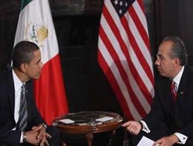 Invita Calderón a Obama a visitar México