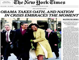 La prensa internacional saludó la llegada de Obama a la presidencia de EE.UU., se espera enfrente la crisis