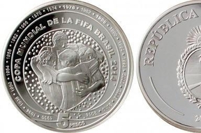 Presentaron una nueva moneda conmemorativa del Mundial de Brasil 2014