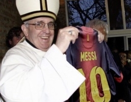 El papa Francisco recibió la camiseta del Barcelona