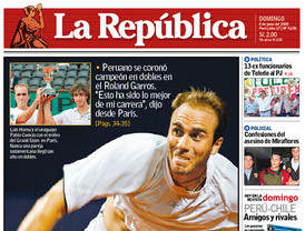 La prensa se rinde ante Horna y su Roland Garros