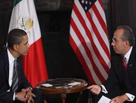Calderón y Obama se reunieron en Washington