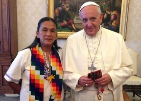 El Papa recibió a Milagro Sala y a referentes de los pueblos originarios
