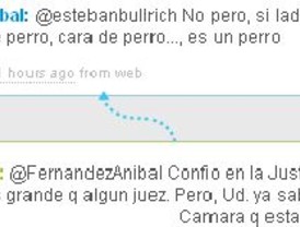 Aníbal Fernández y Esteban Bullrich se cruzaron duro por Twitter