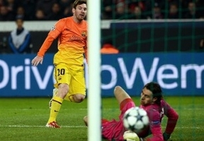 Barcelona empató con el París Saint Germain con un gol de Messi