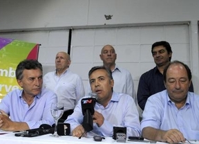 Macri y Sanz respaldaron al precandidato a la gobernación de la alianza de UCR-PRO en Mendoza