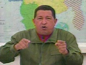 Hugo Chávez manda 'al carajo' a Uribe en una reunión