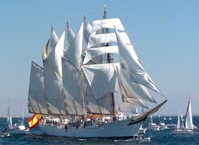 El Juan Sebastián Elcano llevará a Miami la pila bautismal de Ponce de León