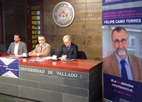 Felipe Cano presenta una reclamación a los resultados provisionales de las elecciones al rector de la UVA