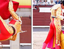 Cogida menos grave de Salvador Cortés en un festejo grisáceo