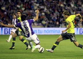Real Valladolid y Espanyol empatan a uno en un duelo poco vistoso