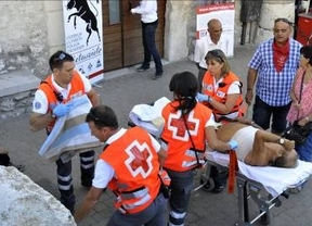 Un hombre de 78 años, corneado en el segundo encierro de Cuéllar